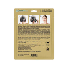 Gold + Charcoal Dual System Facial Sheet Mask