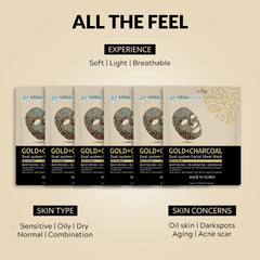 Gold + Charcoal Dual System Facial Sheet Mask