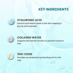 Hyaluronic + Collagen Moisture Sunscreen | Made in Korea