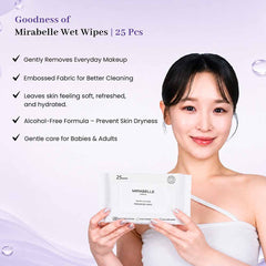 Makeup Remover Wet Wipes ( 25 Wipes )