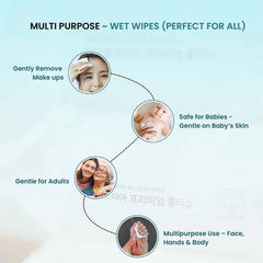 Makeup Remover Wet Wipes ( 100 Wipes )