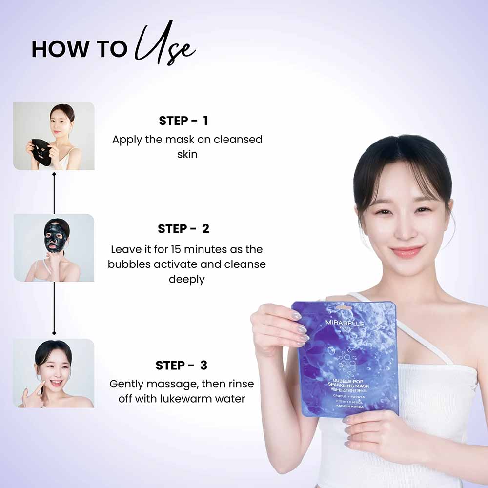 Bubble-Pop Sparkling Mask
