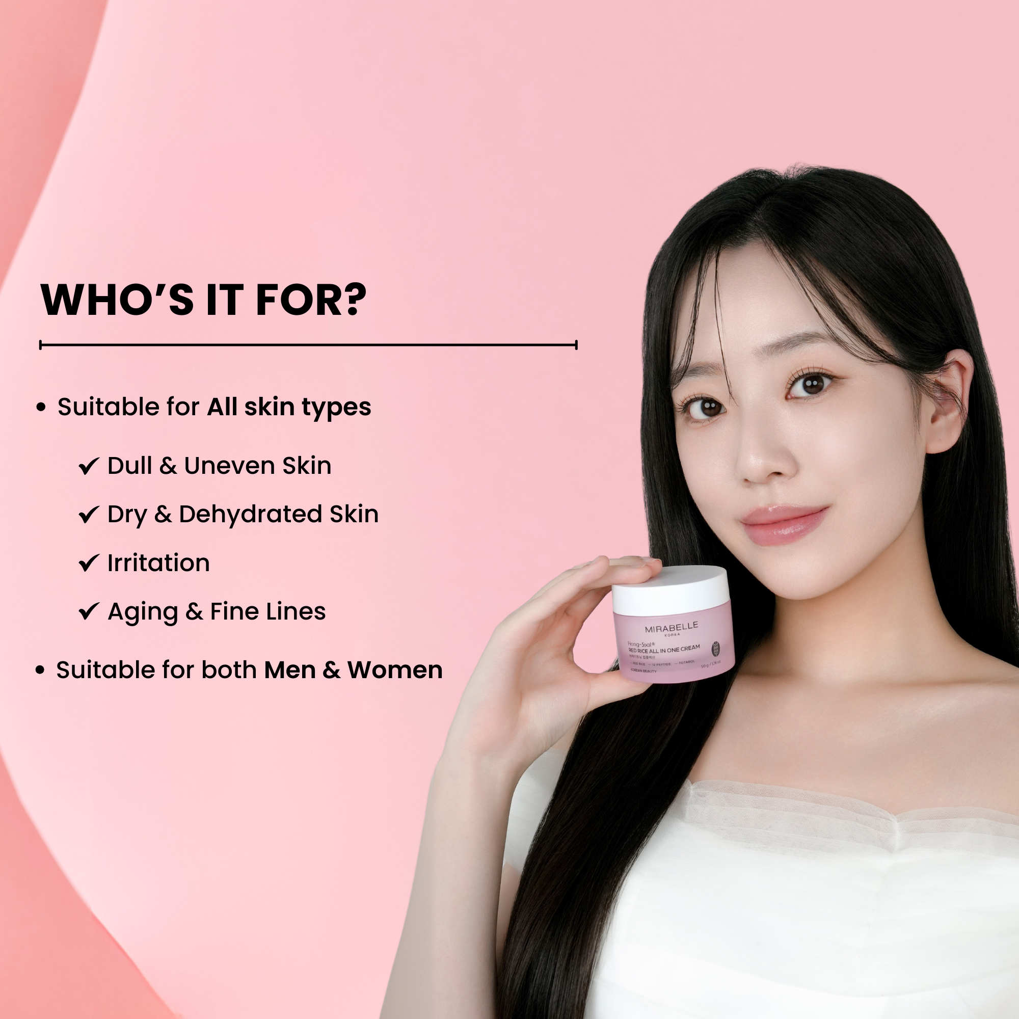 Hong Ssal Red Rice All In One Cream (Day & Night)