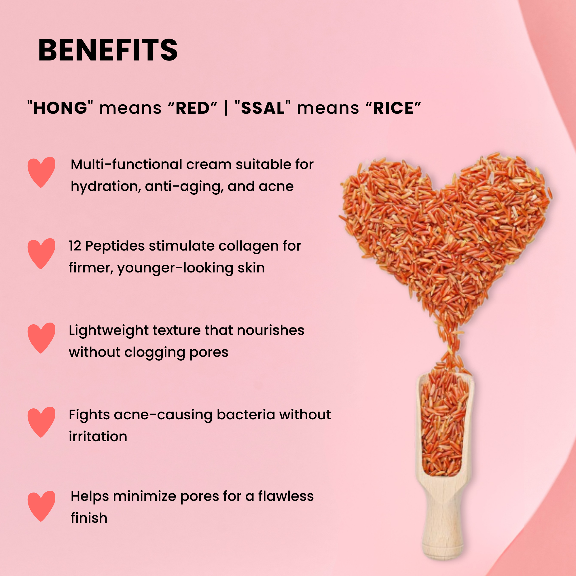 Hong Ssal Red Rice All In One Cream (Day & Night)