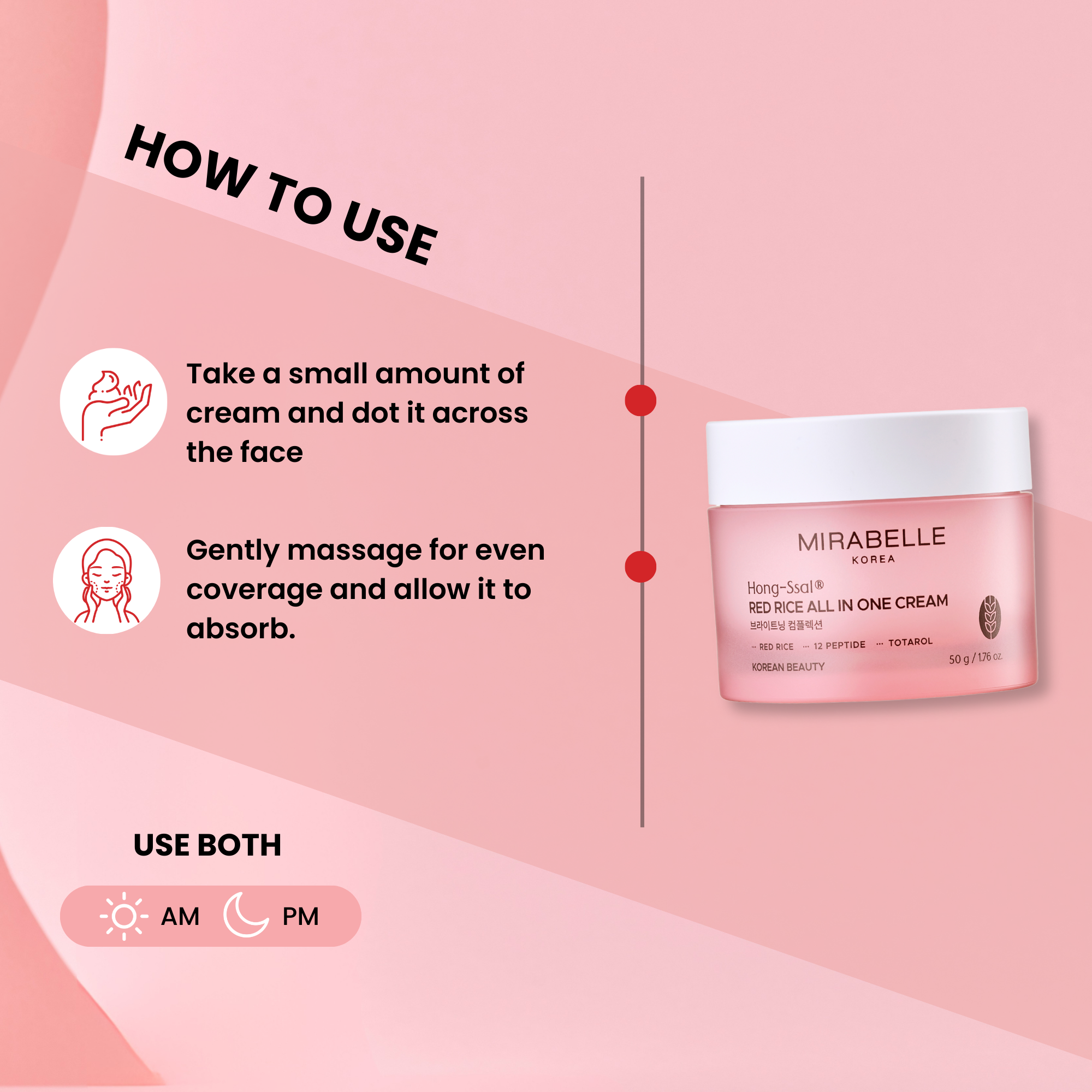 Hong Ssal Red Rice All In One Cream (Day & Night)