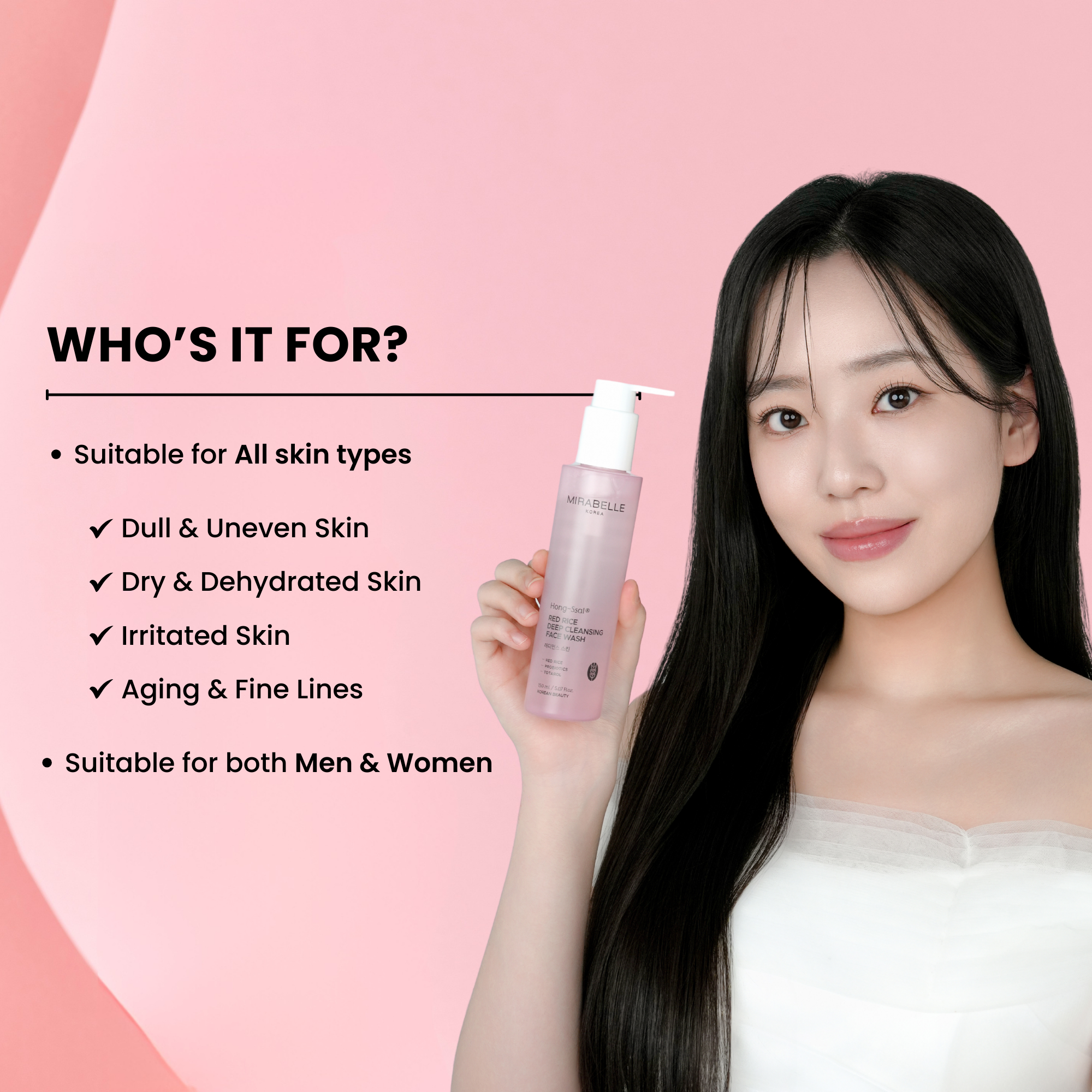 Hong Ssal Red Rice Deep Cleansing Face Wash