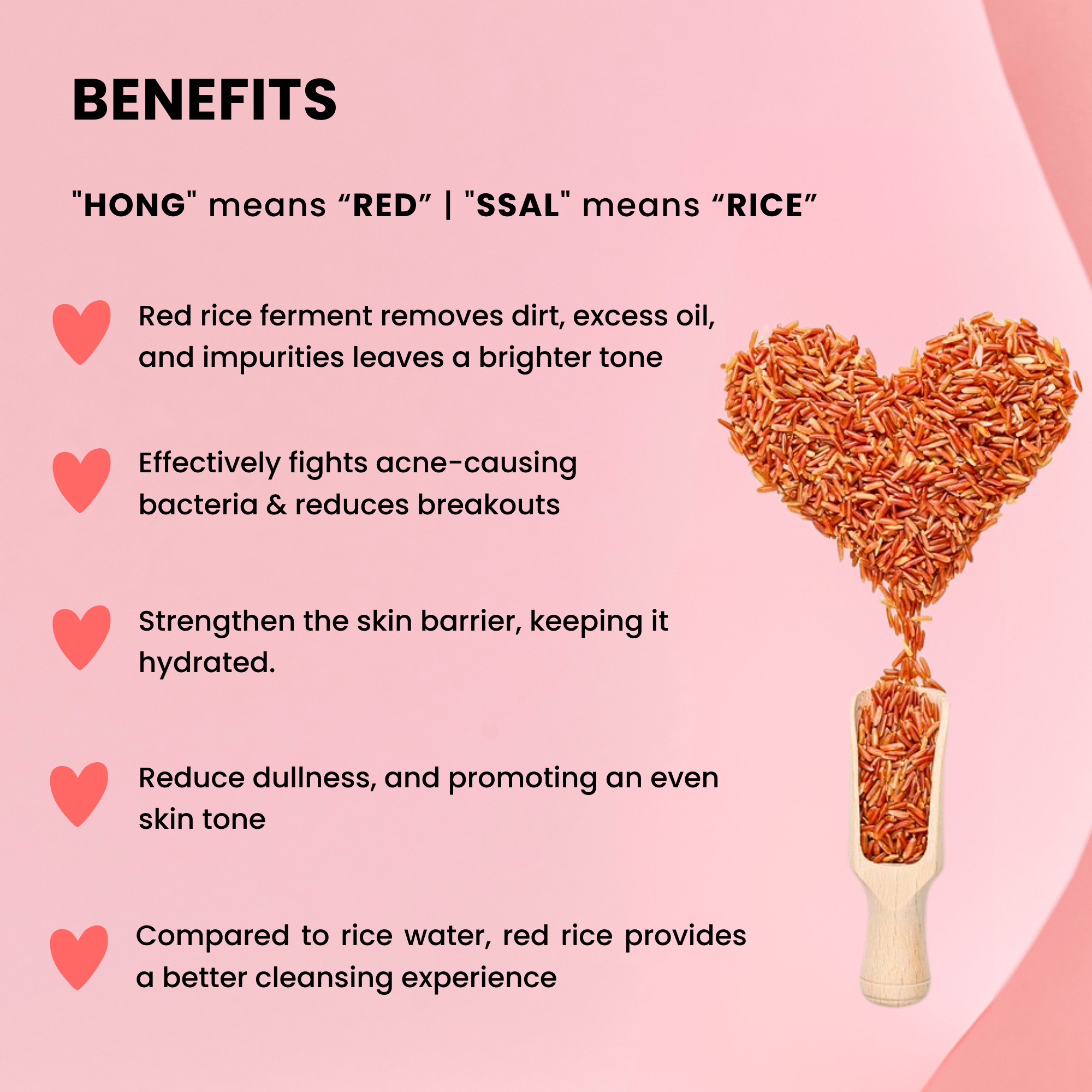 Hong Ssal Red Rice Deep Cleansing Face Wash