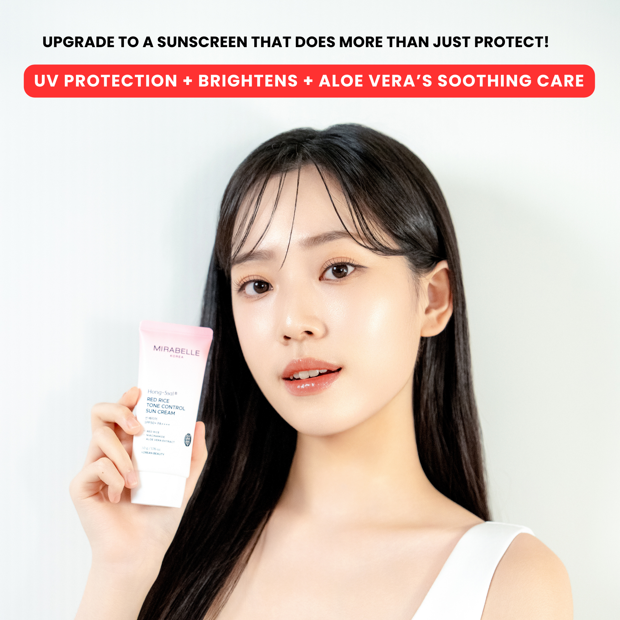 Hong Ssal Red Rice Tone Control Sun Cream