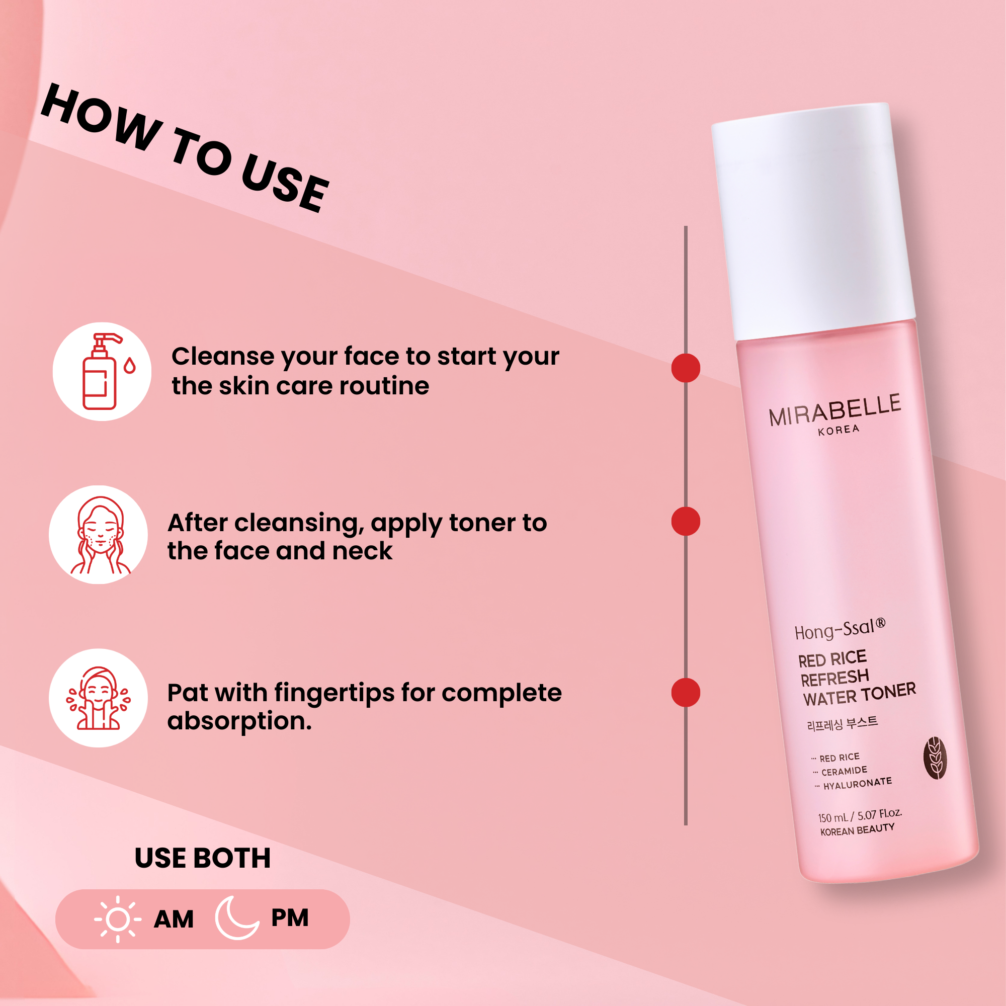 Hong Ssal Red Rice Refresh Water Toner