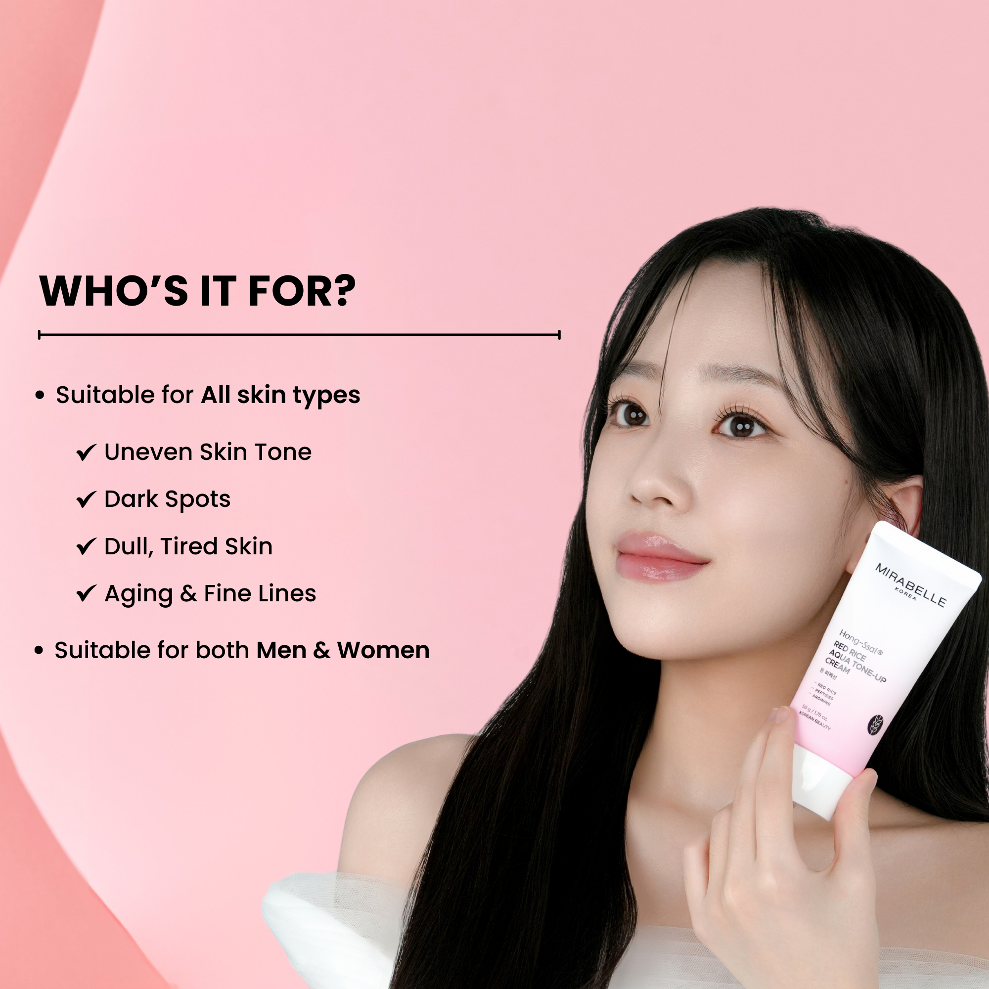 Hong Ssal Red Rice Aqua Tone Up Cream