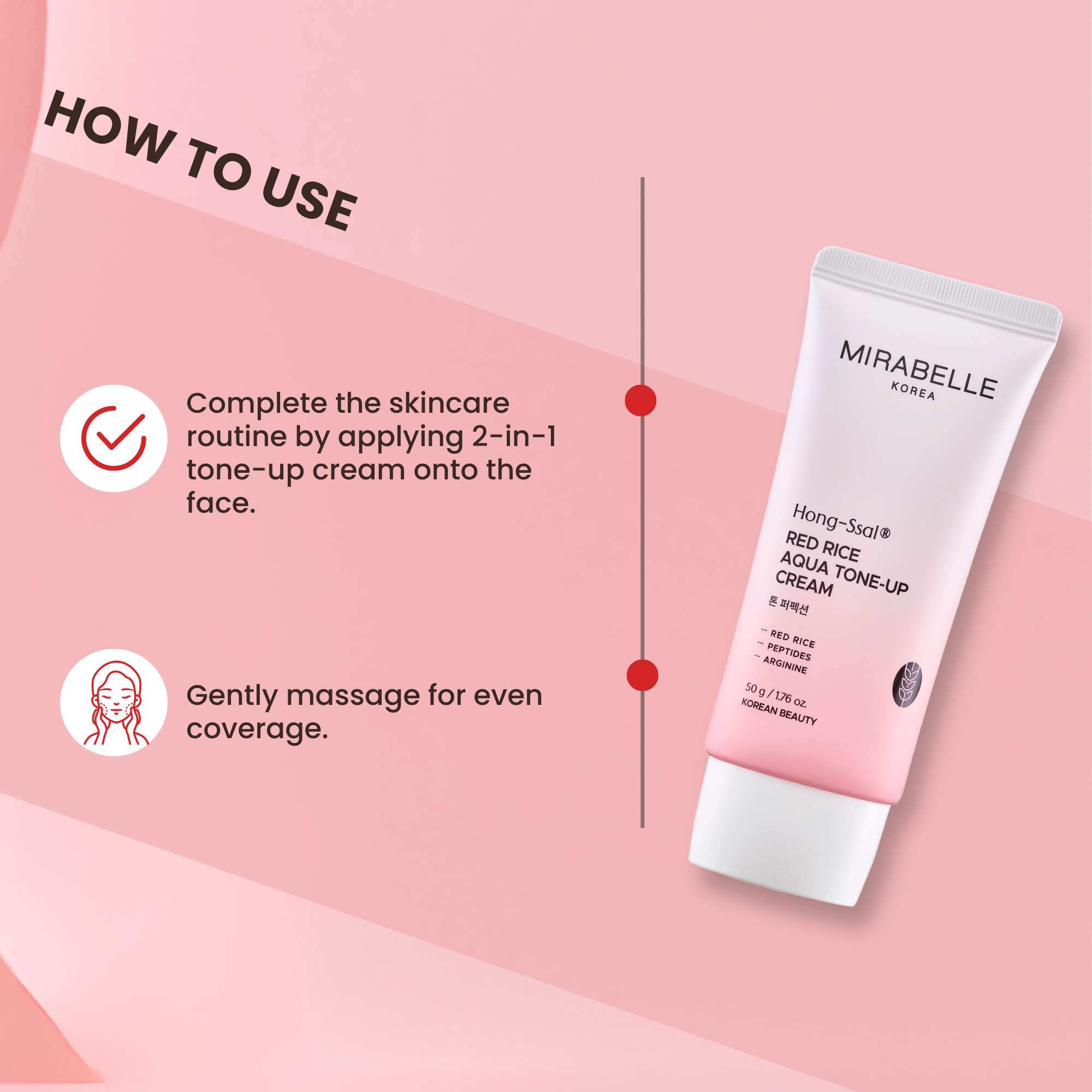 Hong Ssal Red Rice Aqua Tone Up Cream