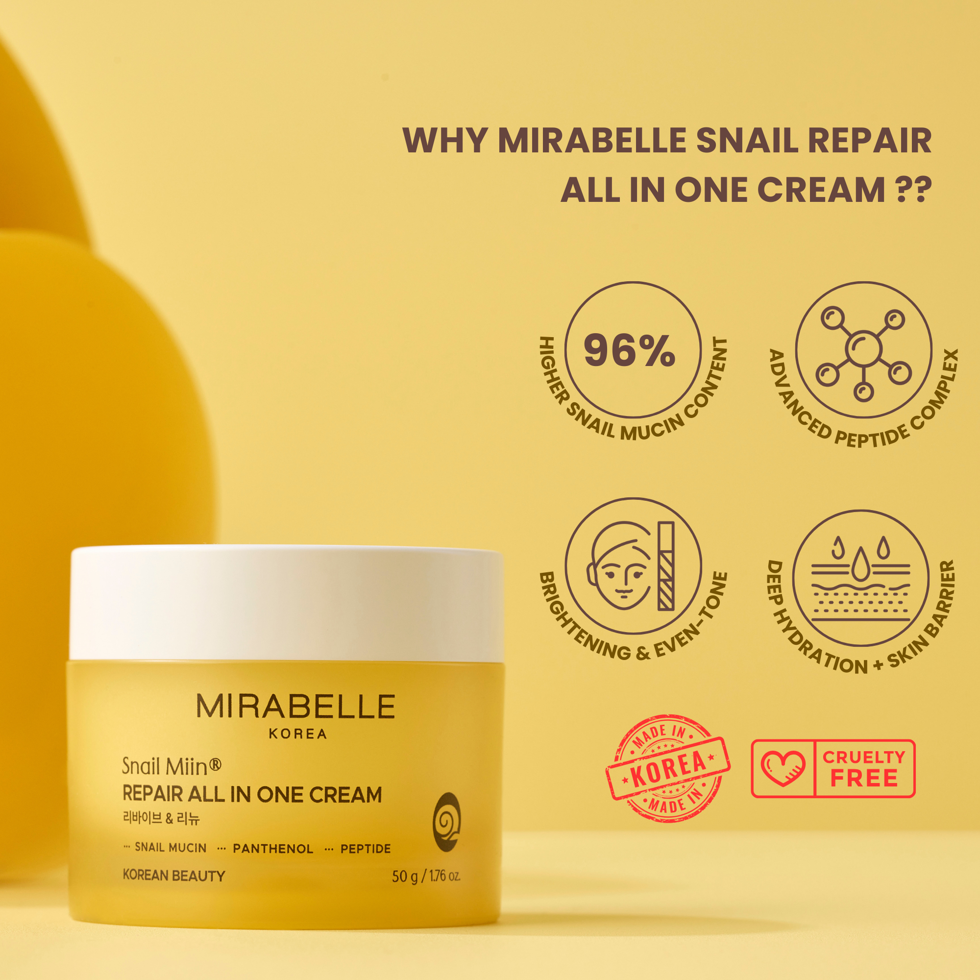 Snail Miin Repair All In One Cream ( Day & Night )