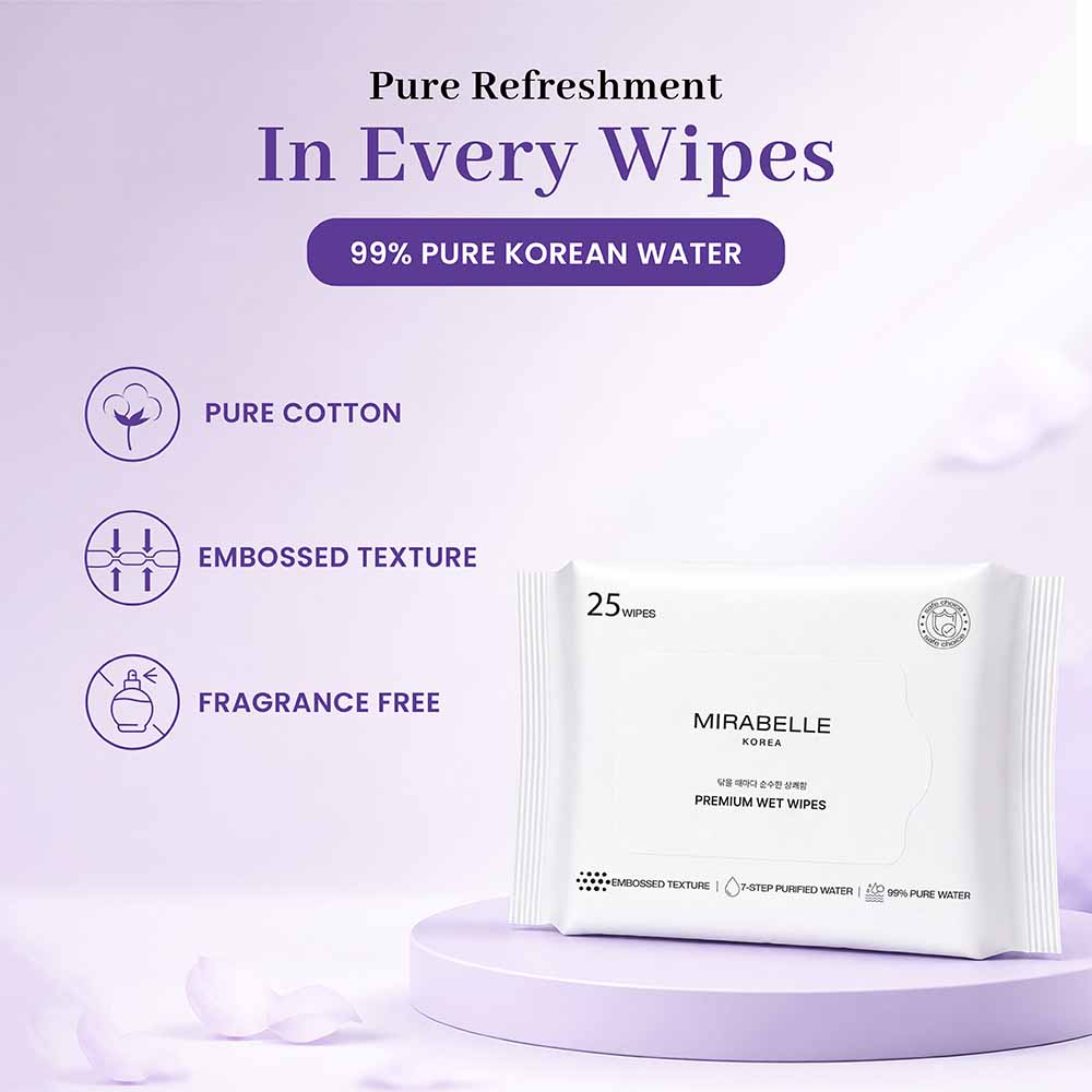 Makeup Remover Wet Wipes ( 25 Wipes )