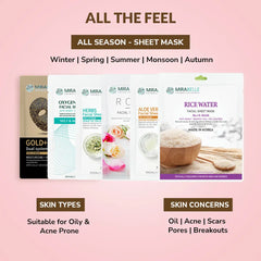 Acne Prone Skin Ex Facial sheet Masks ( Pack of 6 )